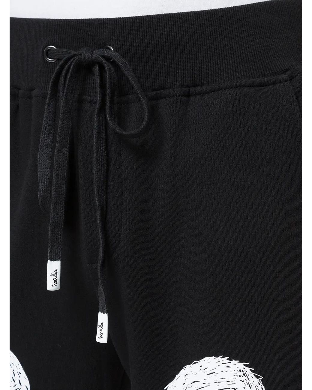 Haculla Black Hotel Couple Track Pants for men