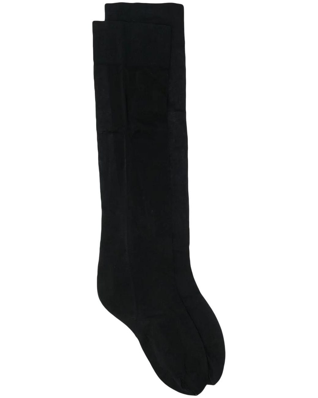 Wolford Black Calf-length Socks
