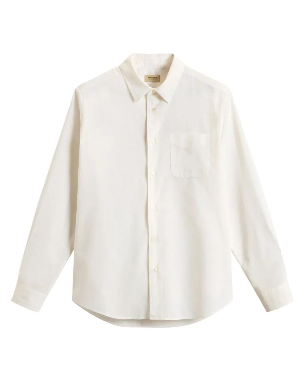 Woolrich White Cotton Shirt for men