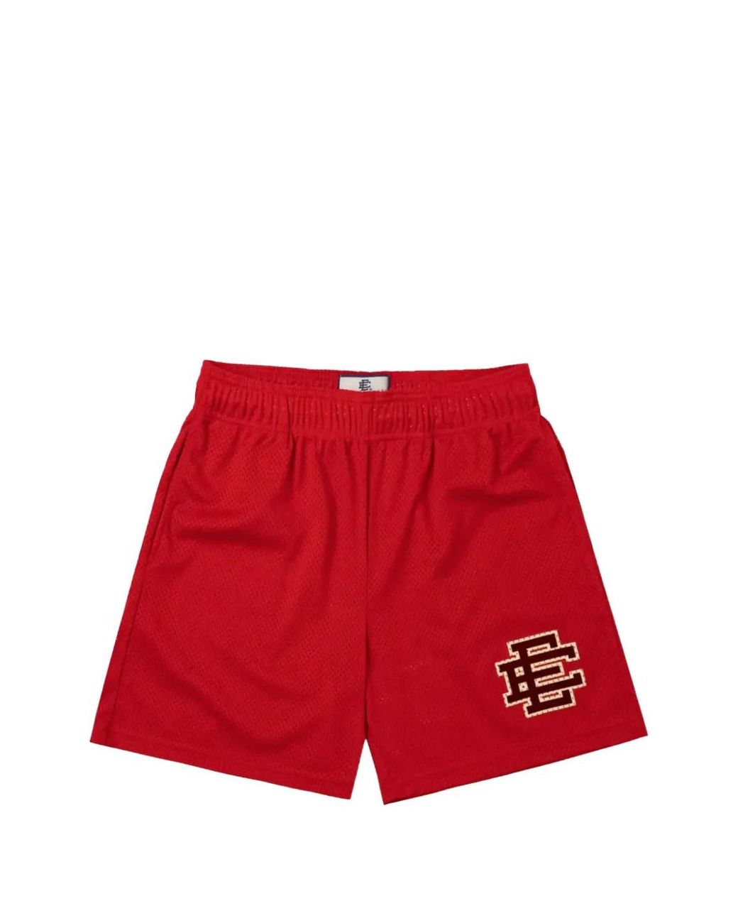 Eric Emanuel Red Basic Logo-Print Shorts for men