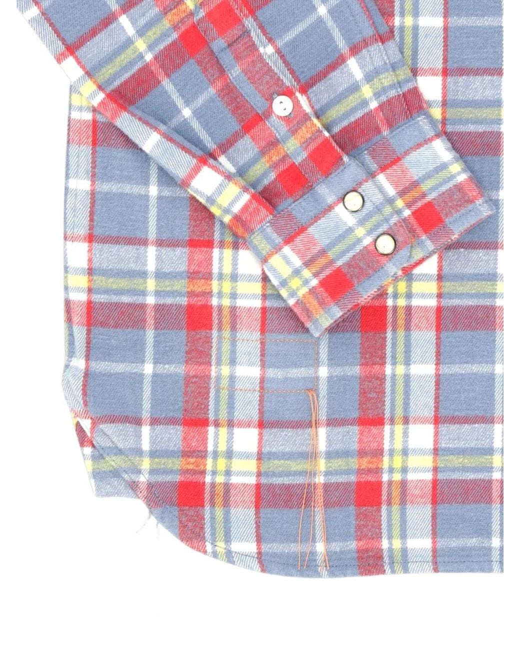 Fortela Red Josh Checked Cotton Shirt for men