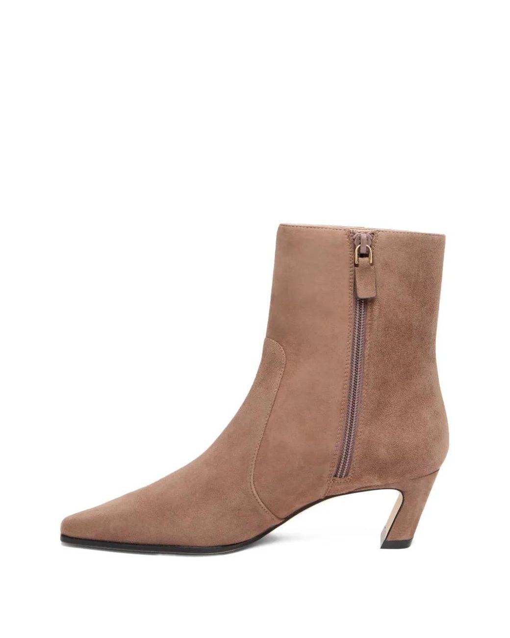 Stuart Weitzman Brown 50Mm Stassi Ankle Boots