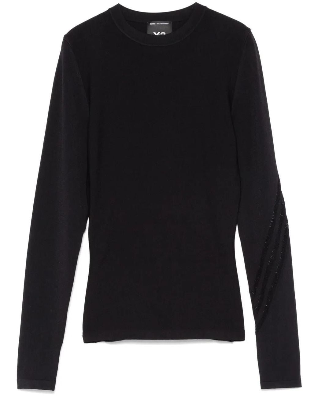 Y-3 Black 3-Stripes Top