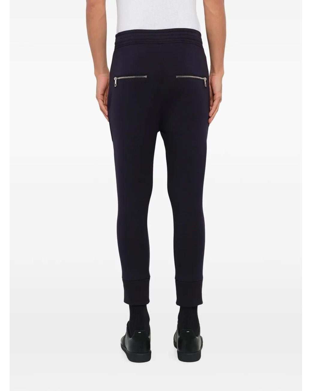 Neil Barrett Blue Zip-Pocket Track Pants for men