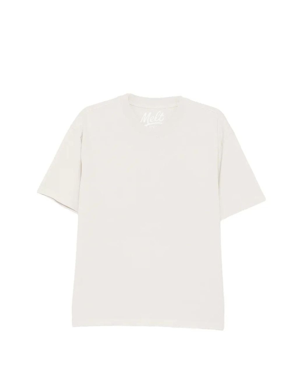 Melt White Cotton T-Shirt for men