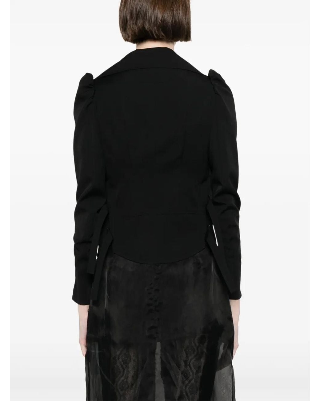 Yohji Yamamoto Black Wool Biker Jacket
