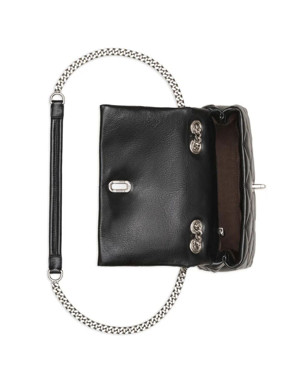 Marc Jacobs Black The Slim Dual Leather Shoulder Bag