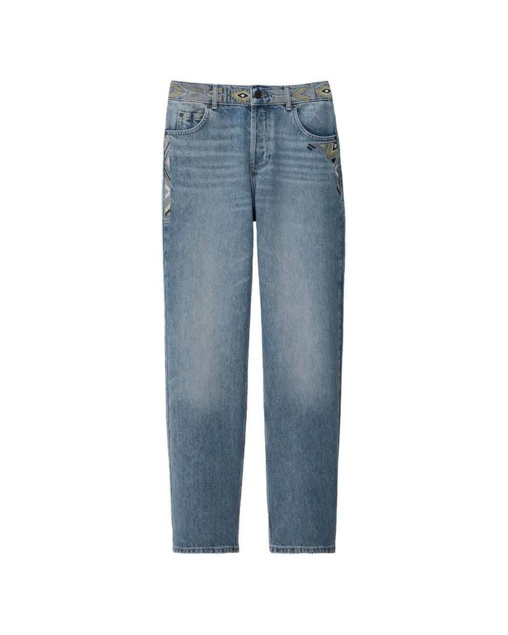 Ba&sh Blue Rize Wide-Leg Jeans