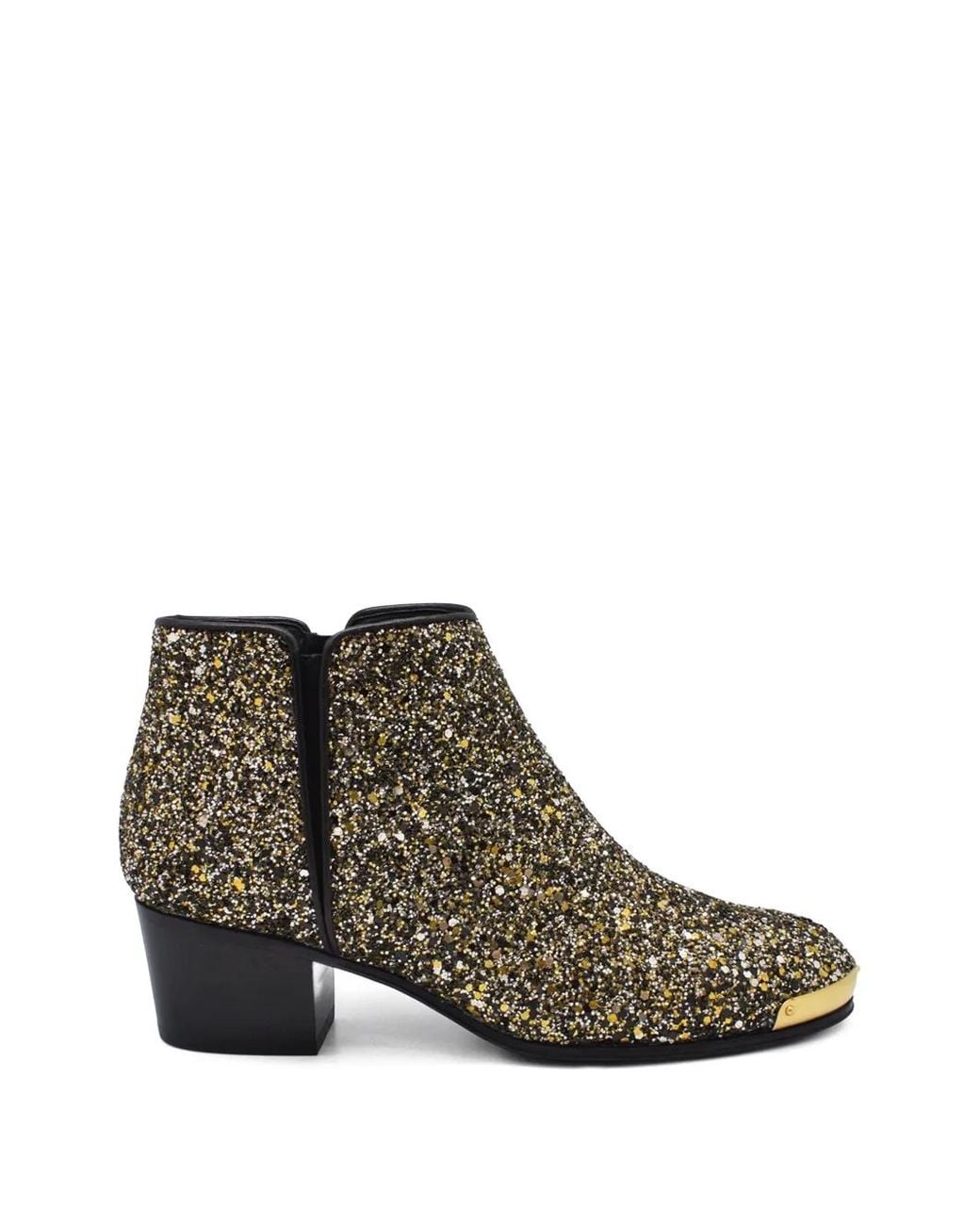 Giuseppe Zanotti Brown Glitter Leather Boots