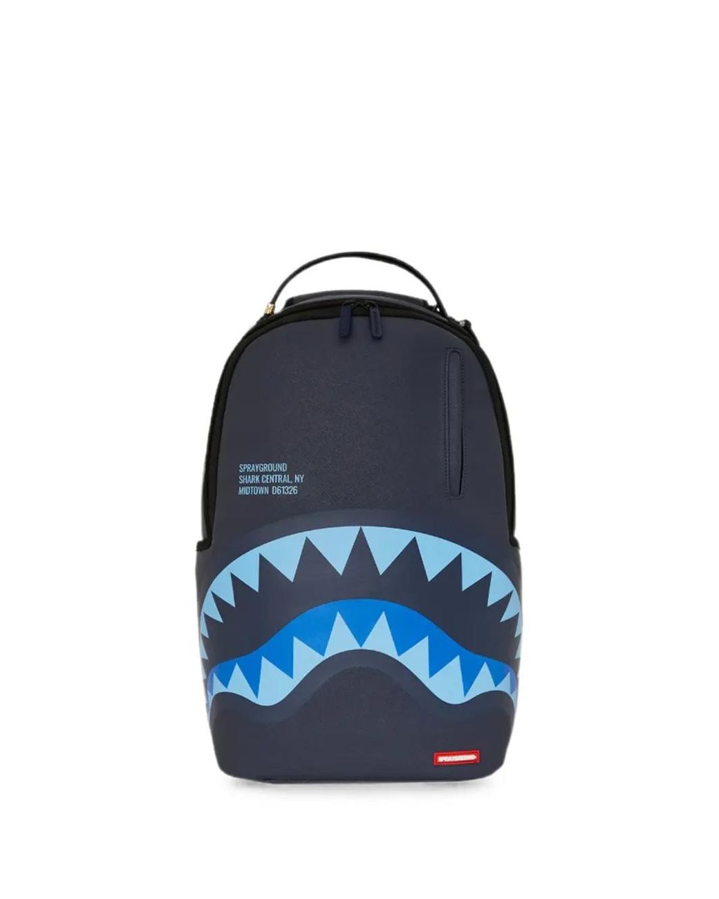 Sprayground Blue Shark-Print Backpack for men