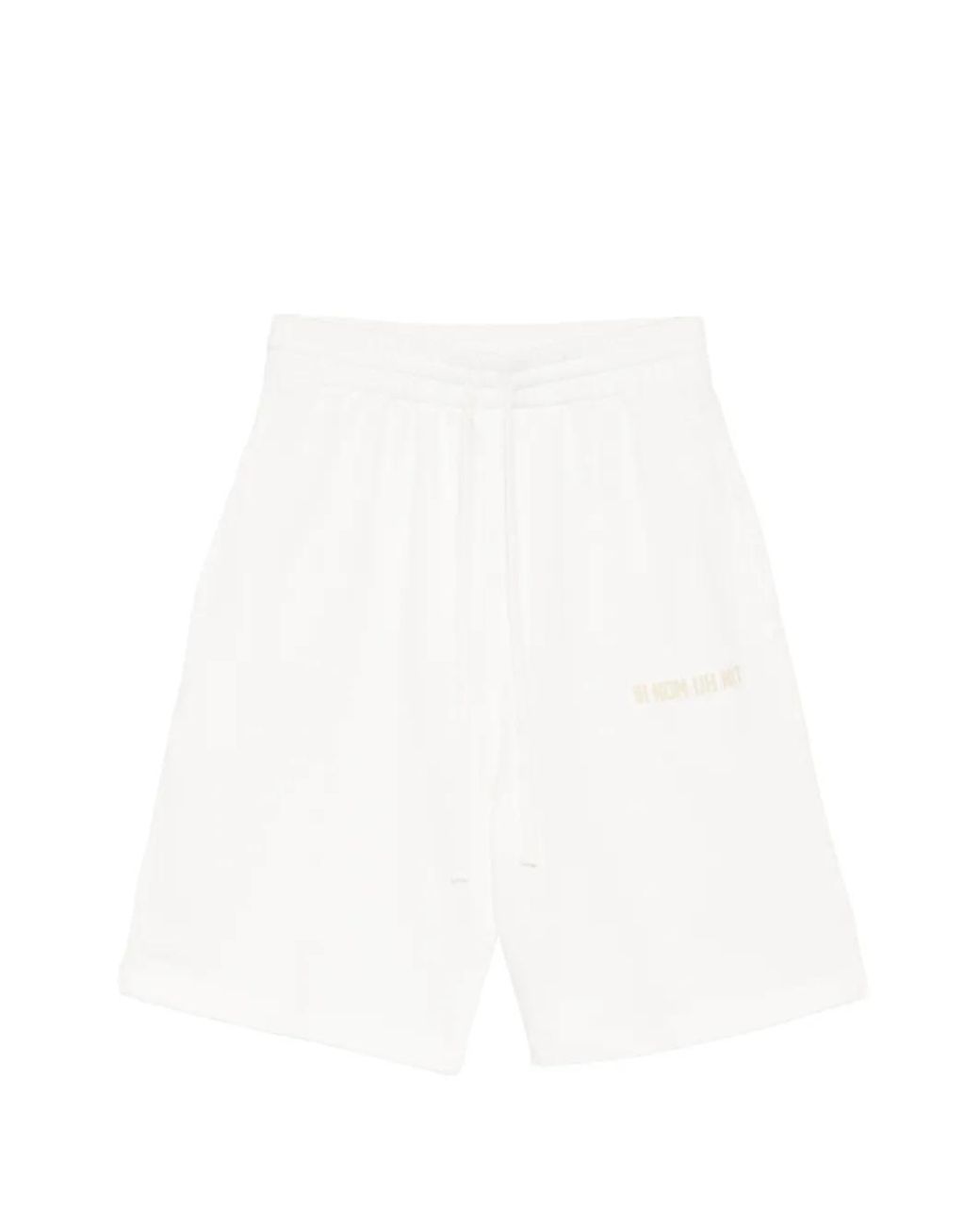 Ih Nom Uh Nit White Logo-Print Knee-Length Shorts for men