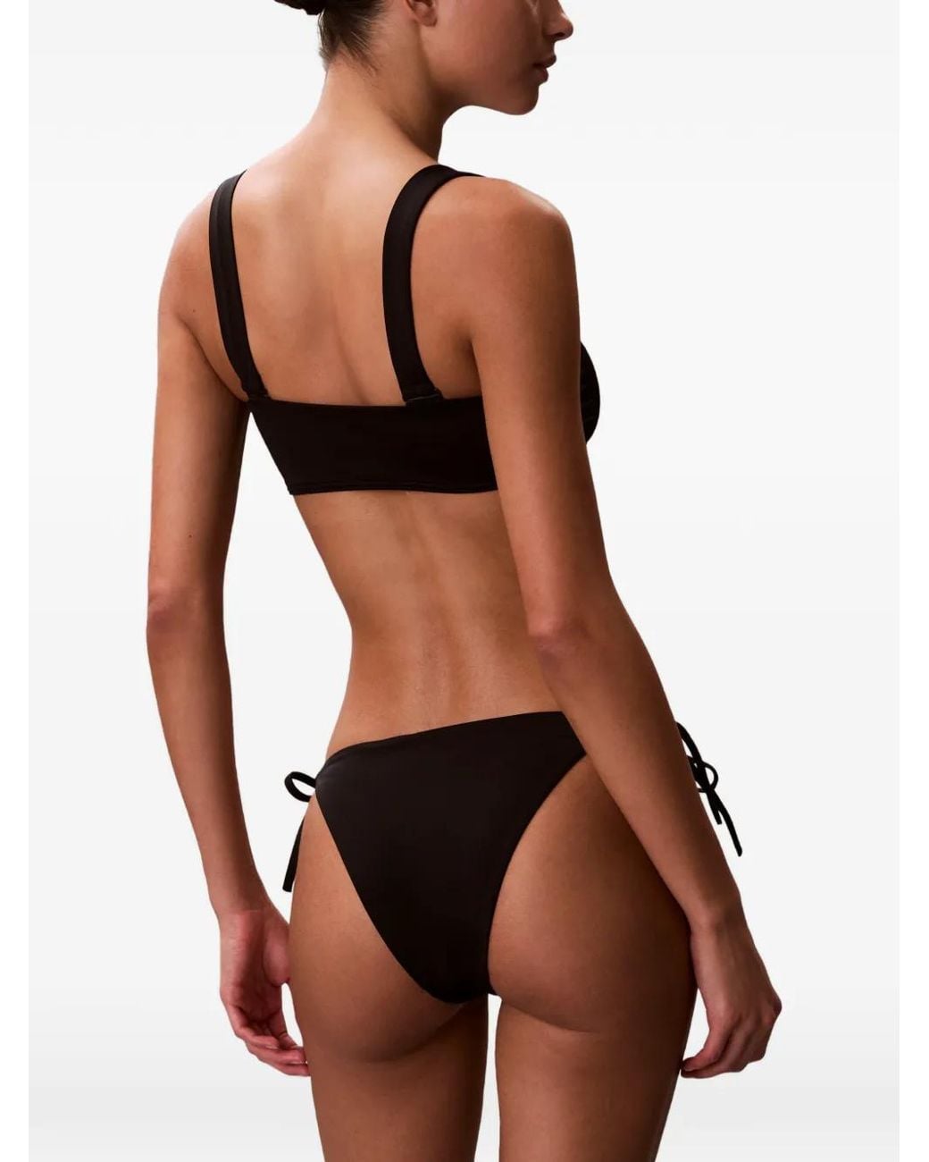 Calvin Klein Black Intense Power Logo-Detail Bikini Bottoms