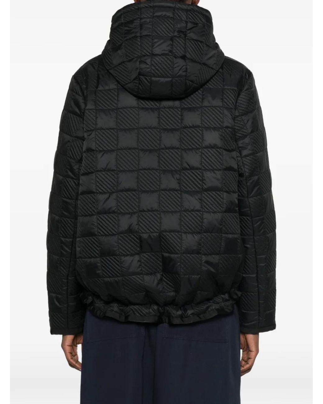Betty Barclay Black Quilted-Design Hooded Jacket