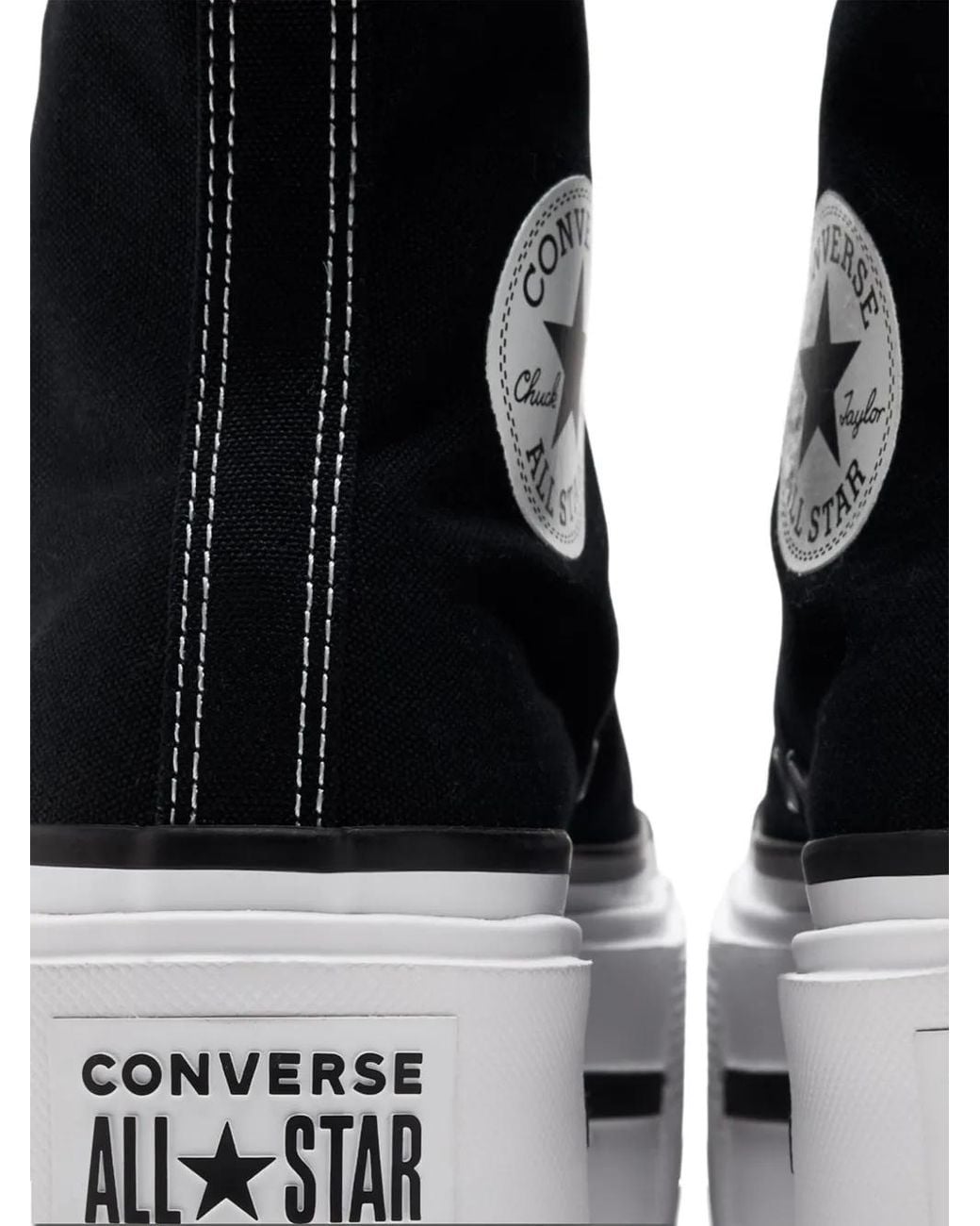 Converse Black Hi-Top Platform Sneakers