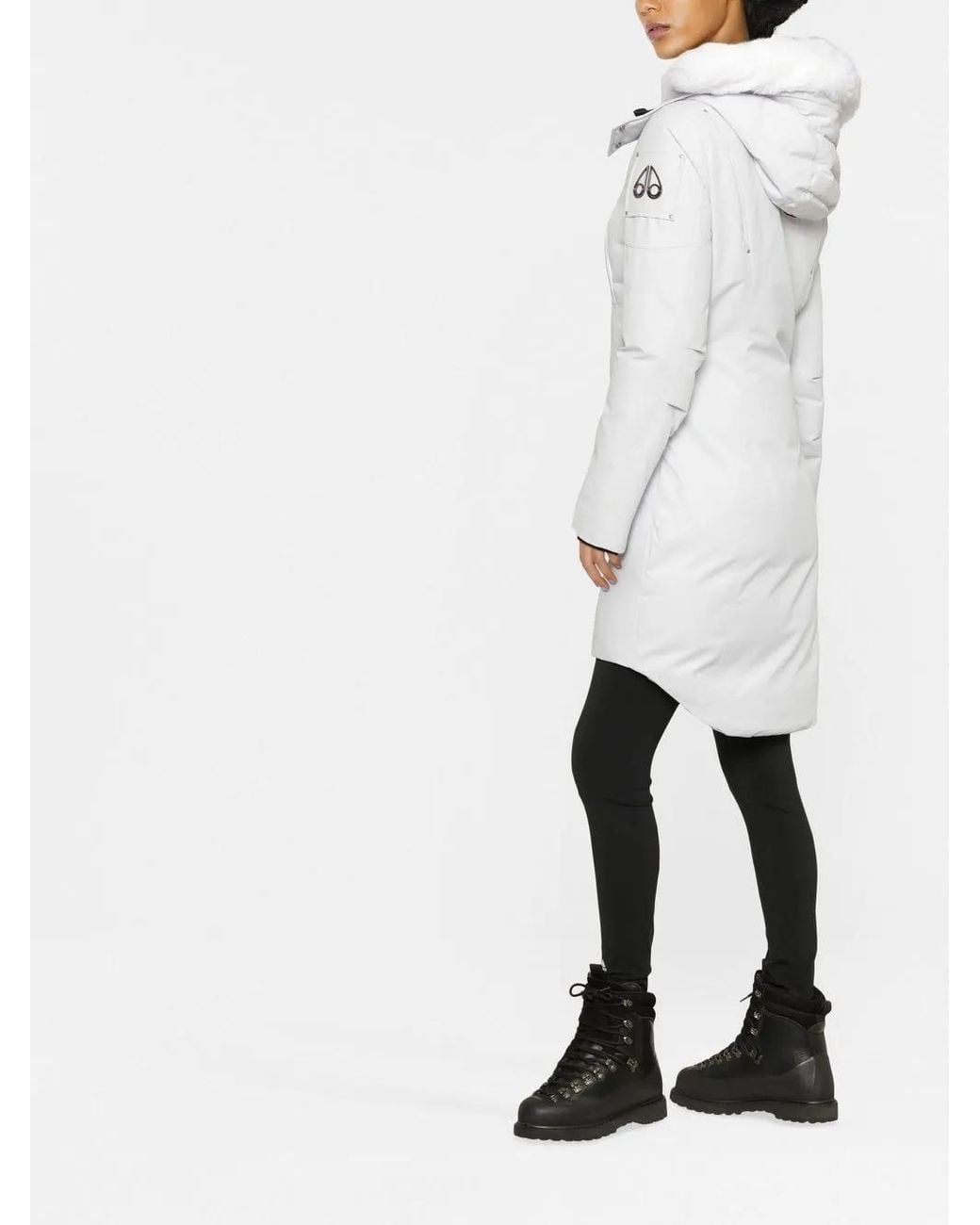 Moose Knuckles White Cloud Hooded Parka