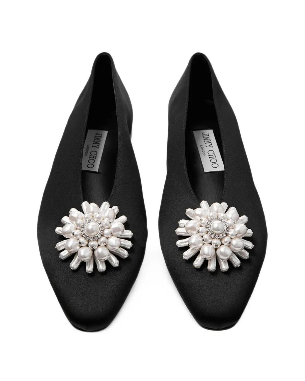 Jimmy Choo Black Ines Ballet Flats