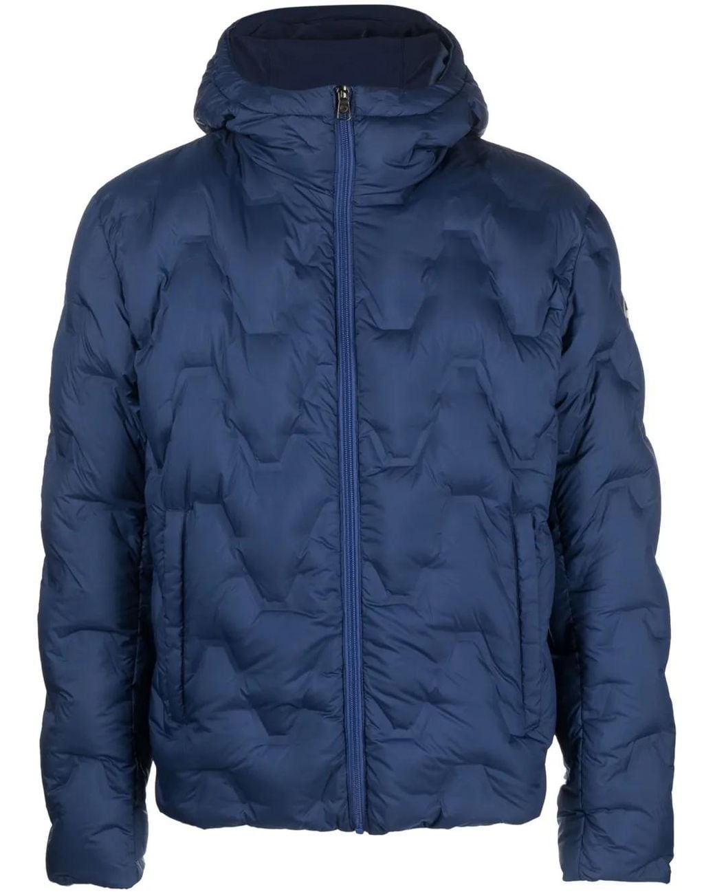 Colmar Blue Reversible Hooded Padded Jacket for men