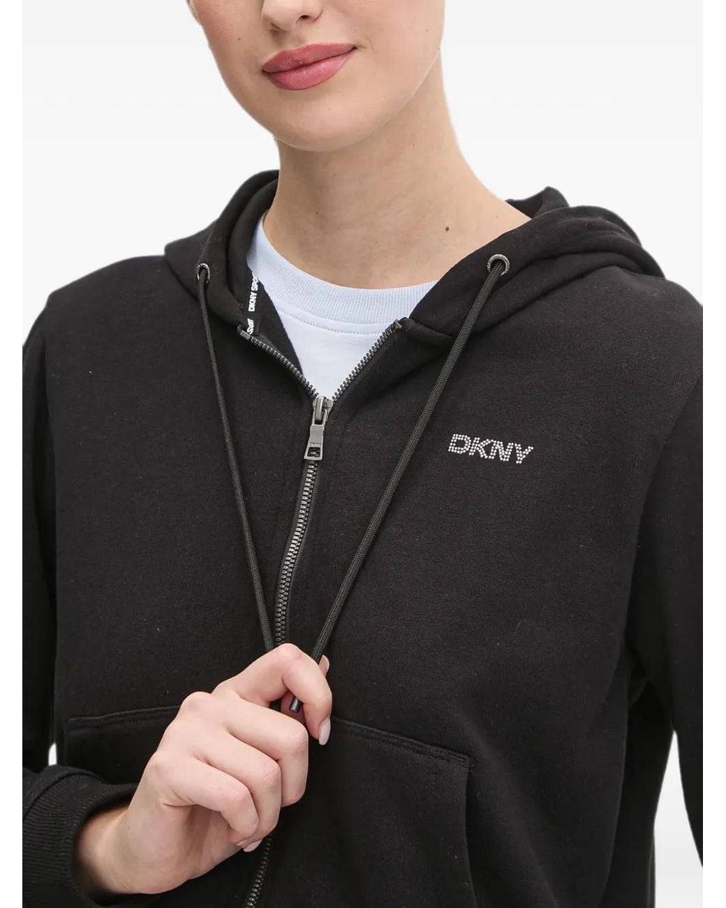 DKNY Black Zip Hoodie