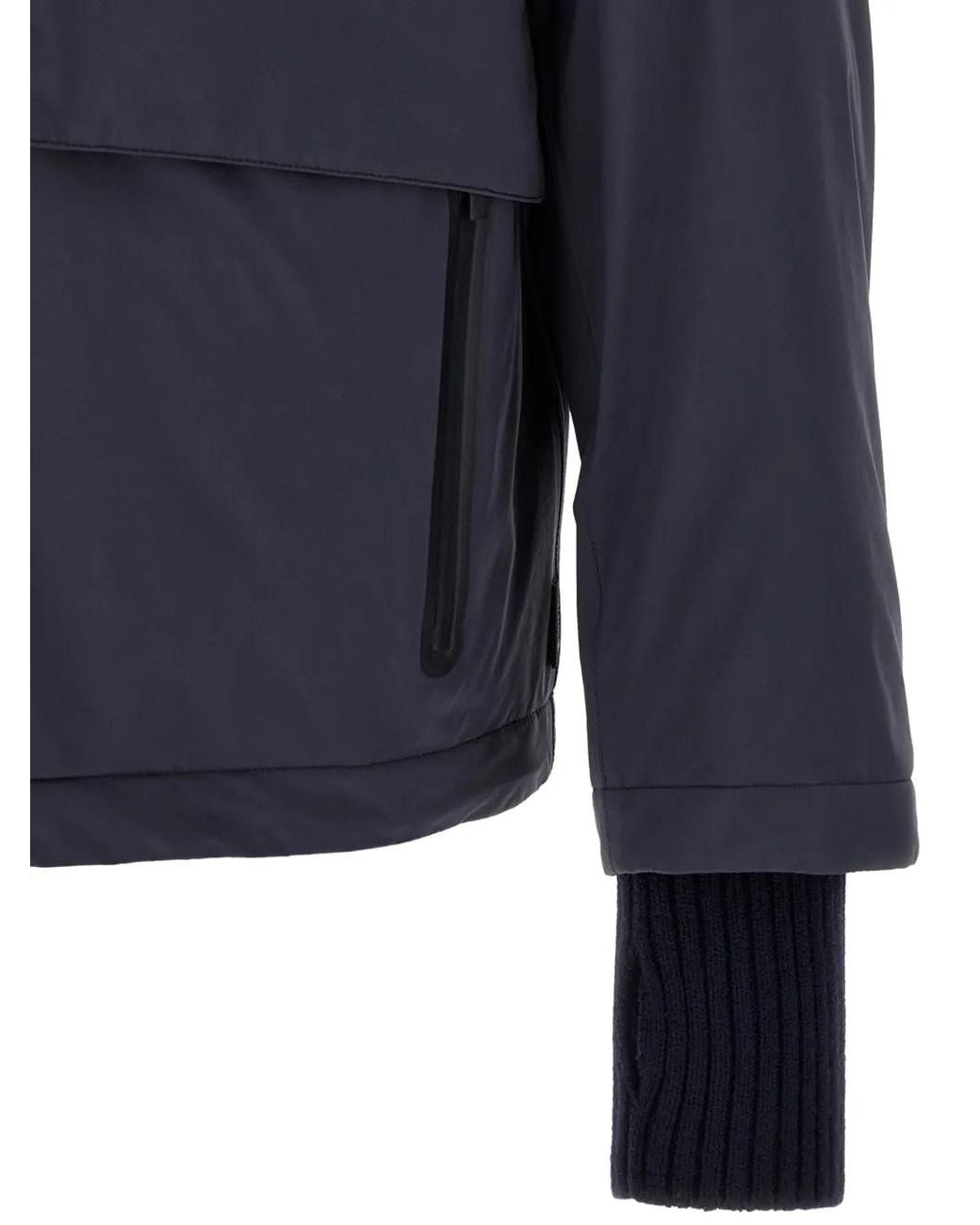 Laminar Blue Gore-Tex Hooded Jacket for men