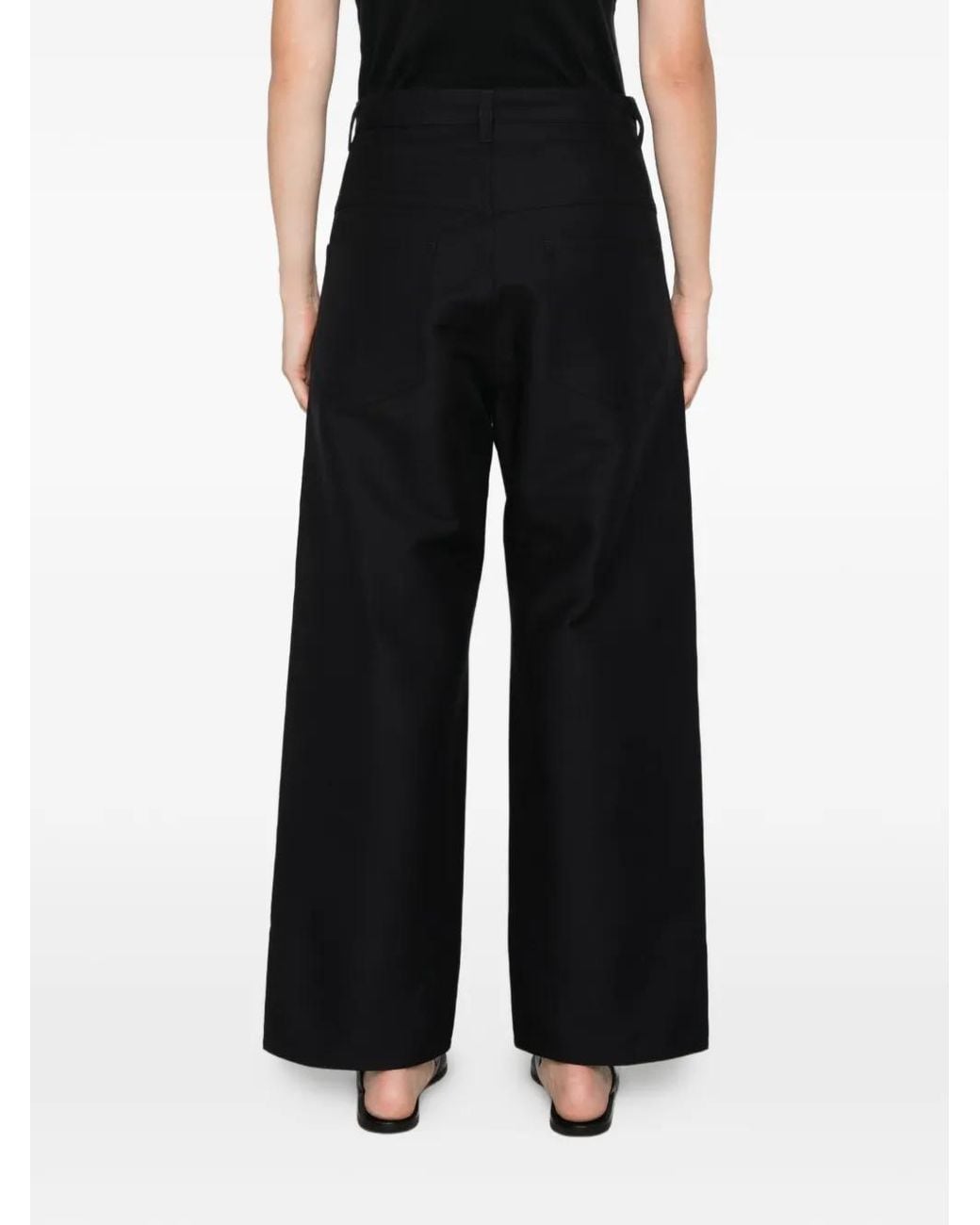 Sofie D'Hoore Black Phill Straight-Leg Trousers