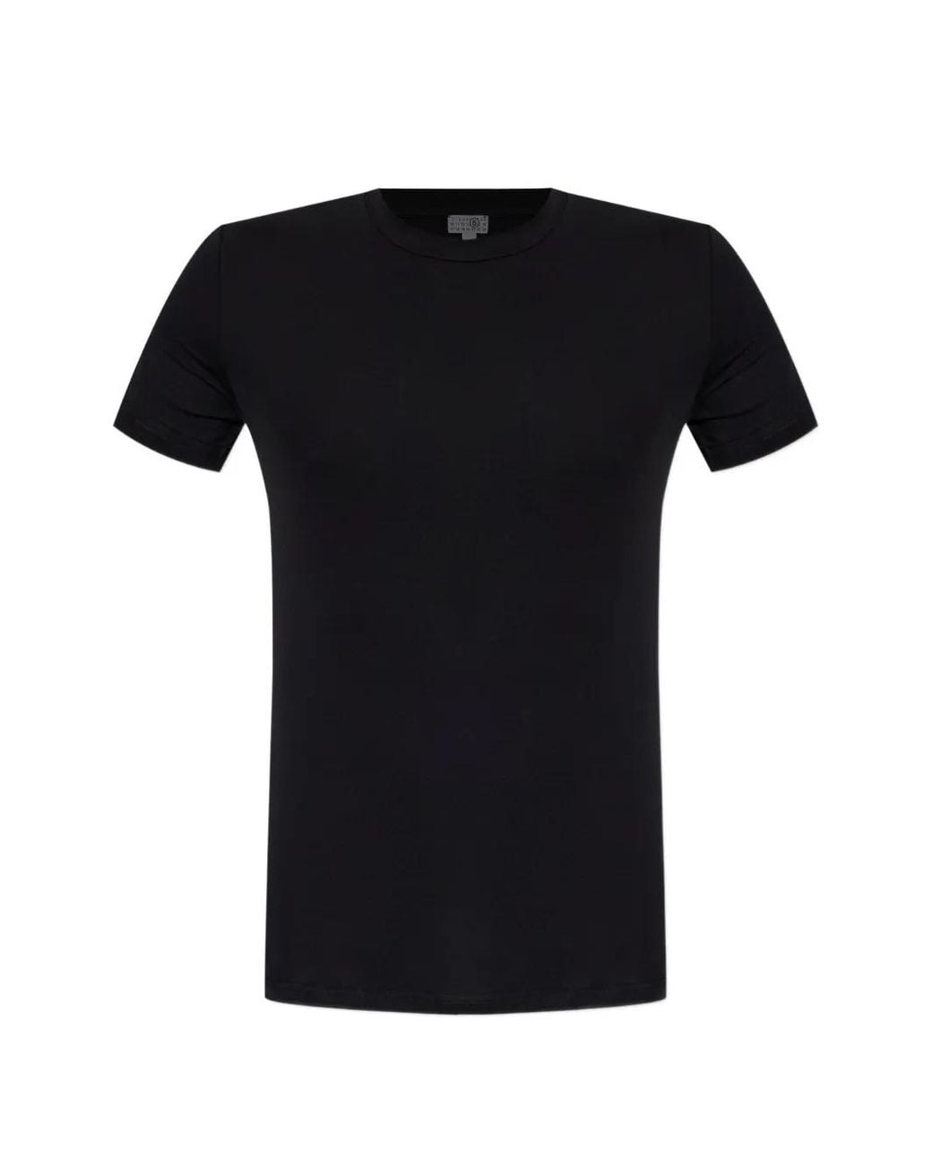 MM6 by Maison Margiela Black Crew-Neck T-Shirt for men