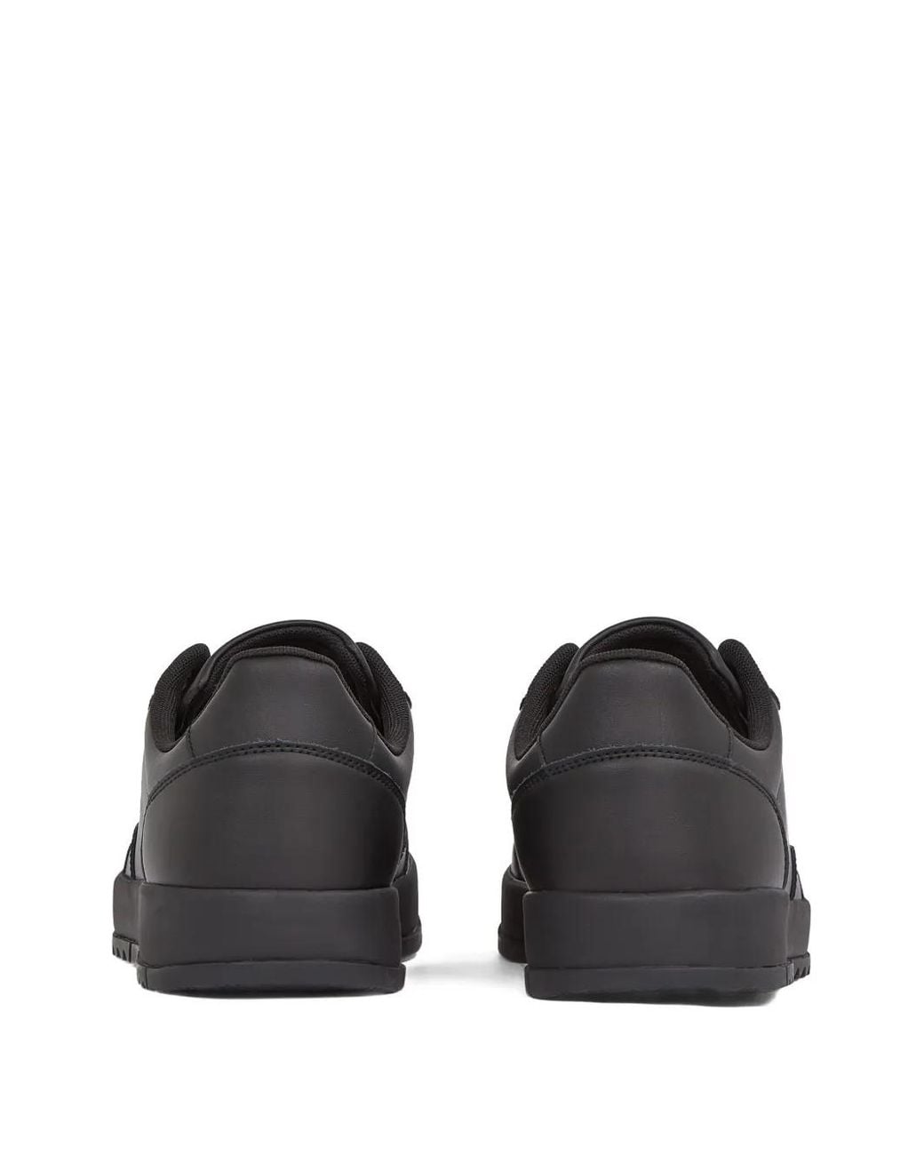 Tommy Hilfiger Black Logo-Patch Sneakers for men