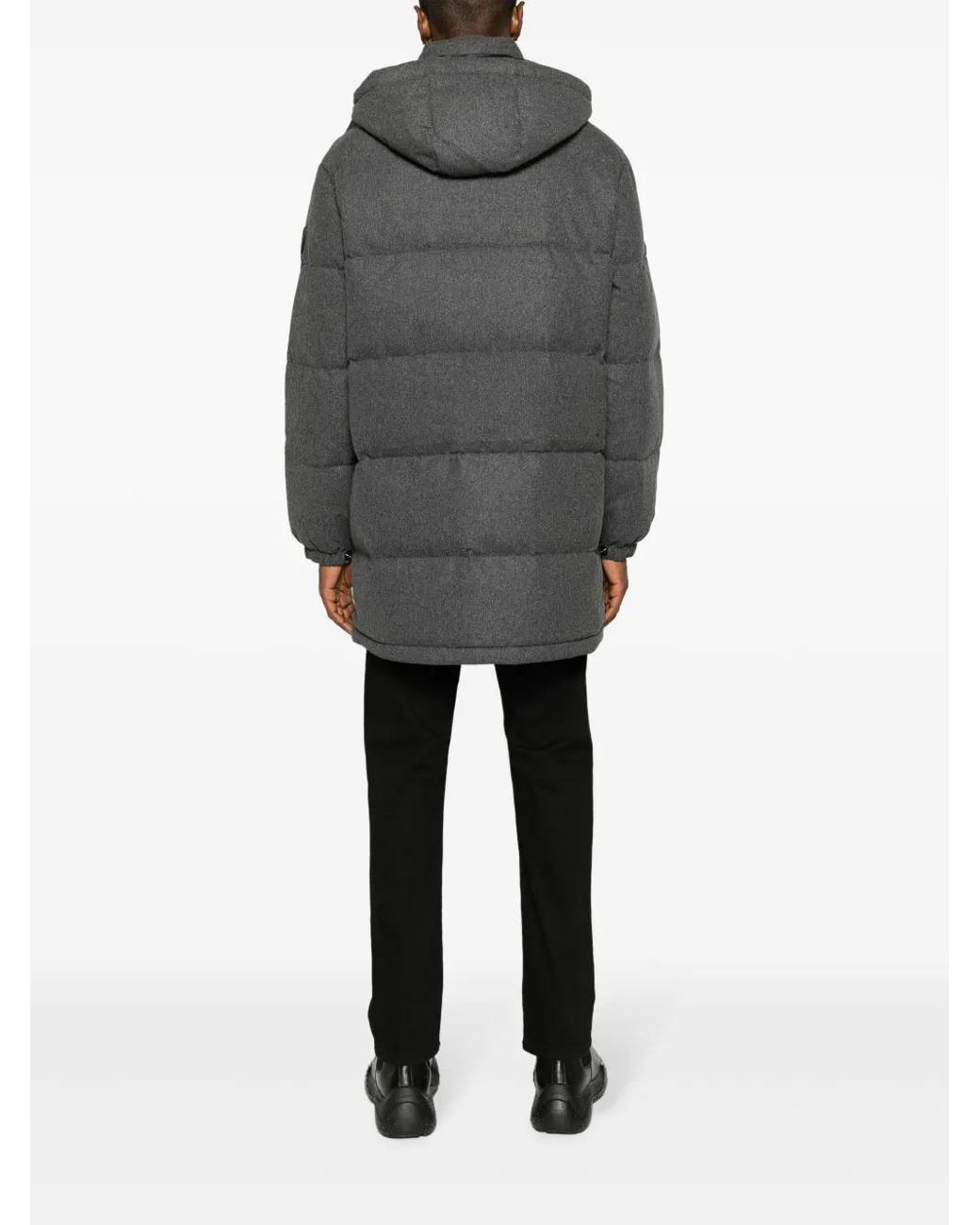 Polo Ralph Lauren Gray Boulder Padded Hooded Coat for men