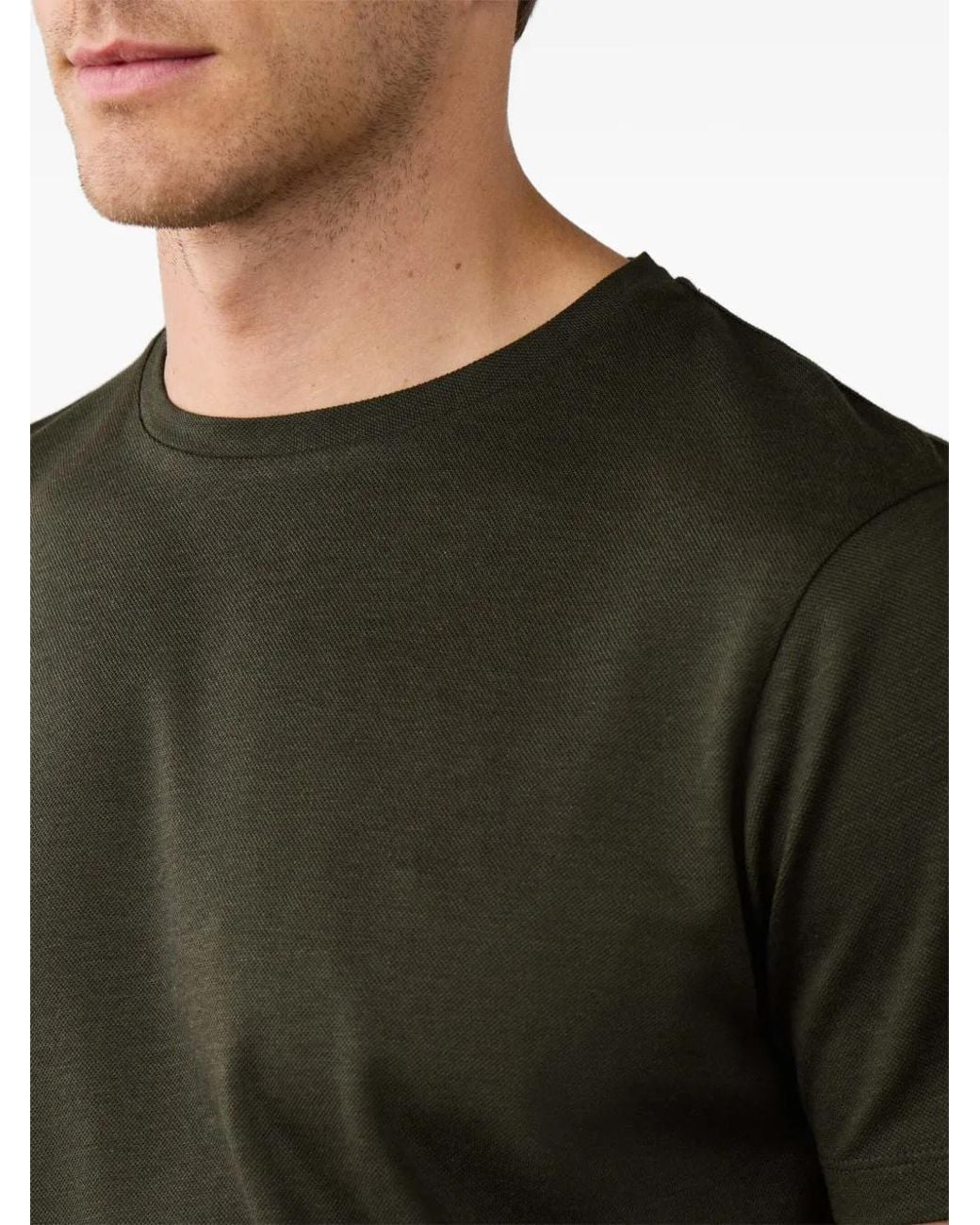 Hackett Green Crew-Neck T-Shirt for men