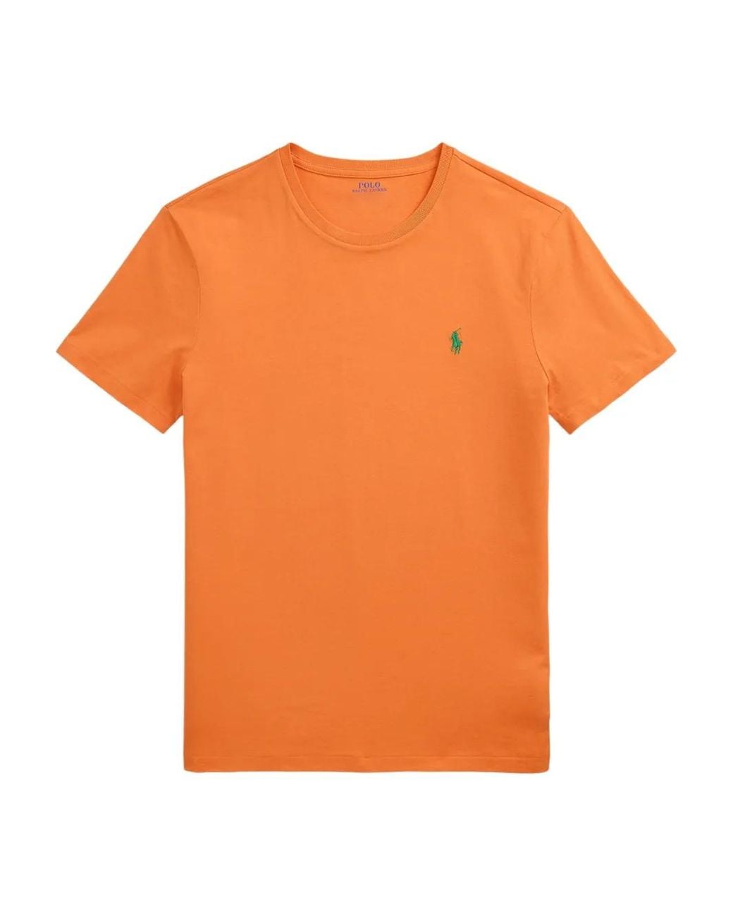 Polo Ralph Lauren Orange Crew-Neck Jersey T-Shirt for men