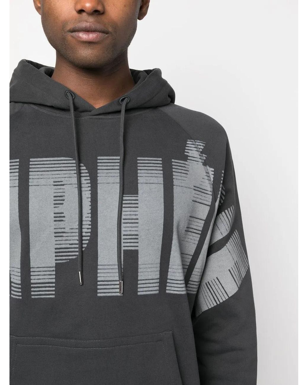 Etudes Studio Gray Racing Peripherie Organic Cotton Hoodie for men