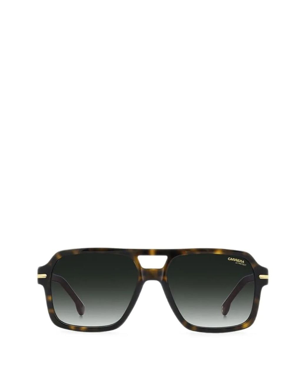 Carrera Black Tortoiseshell-Effect Pilot-Frame Sunglasses