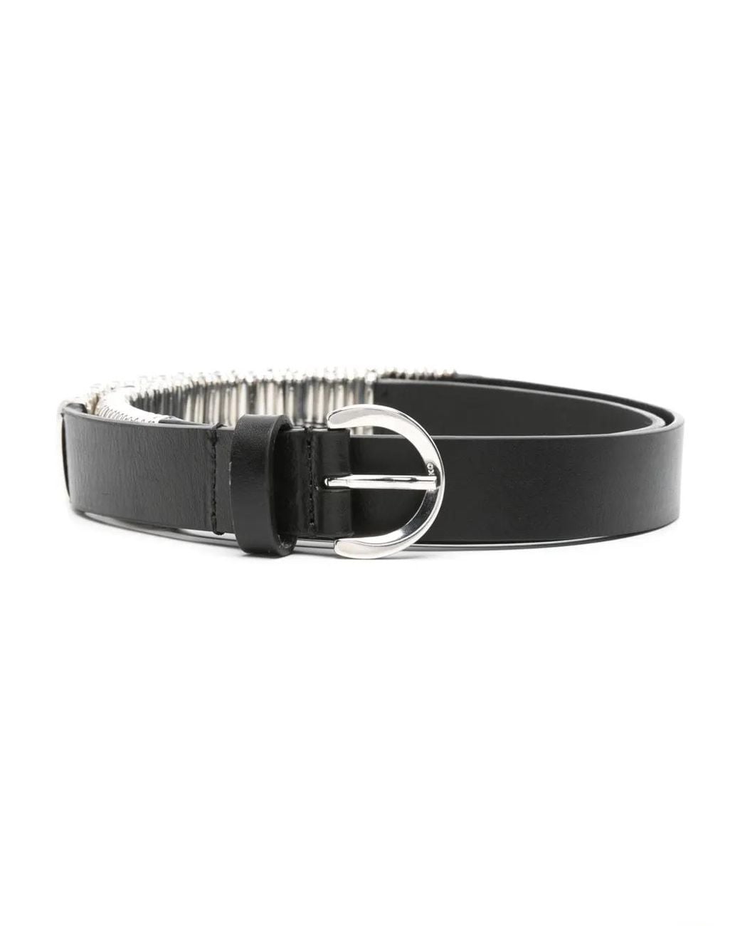 Pinko Black Belt With Metal Loops