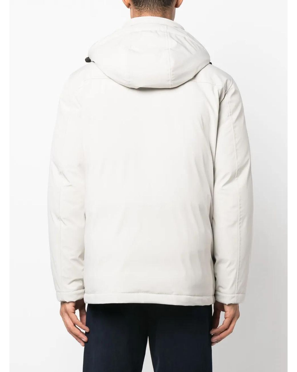 Fay Natural Caban Piuma Hooded Jacket for men