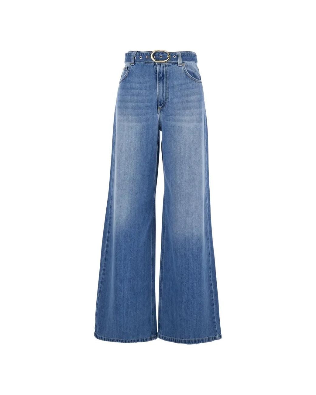Twinset Blue Belt Flared Jeans