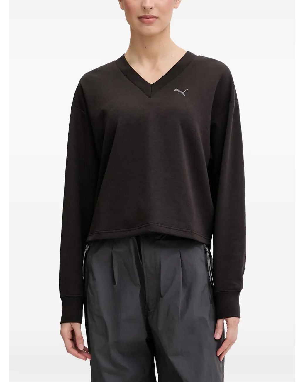 PUMA Black Pull À Logo Brodé