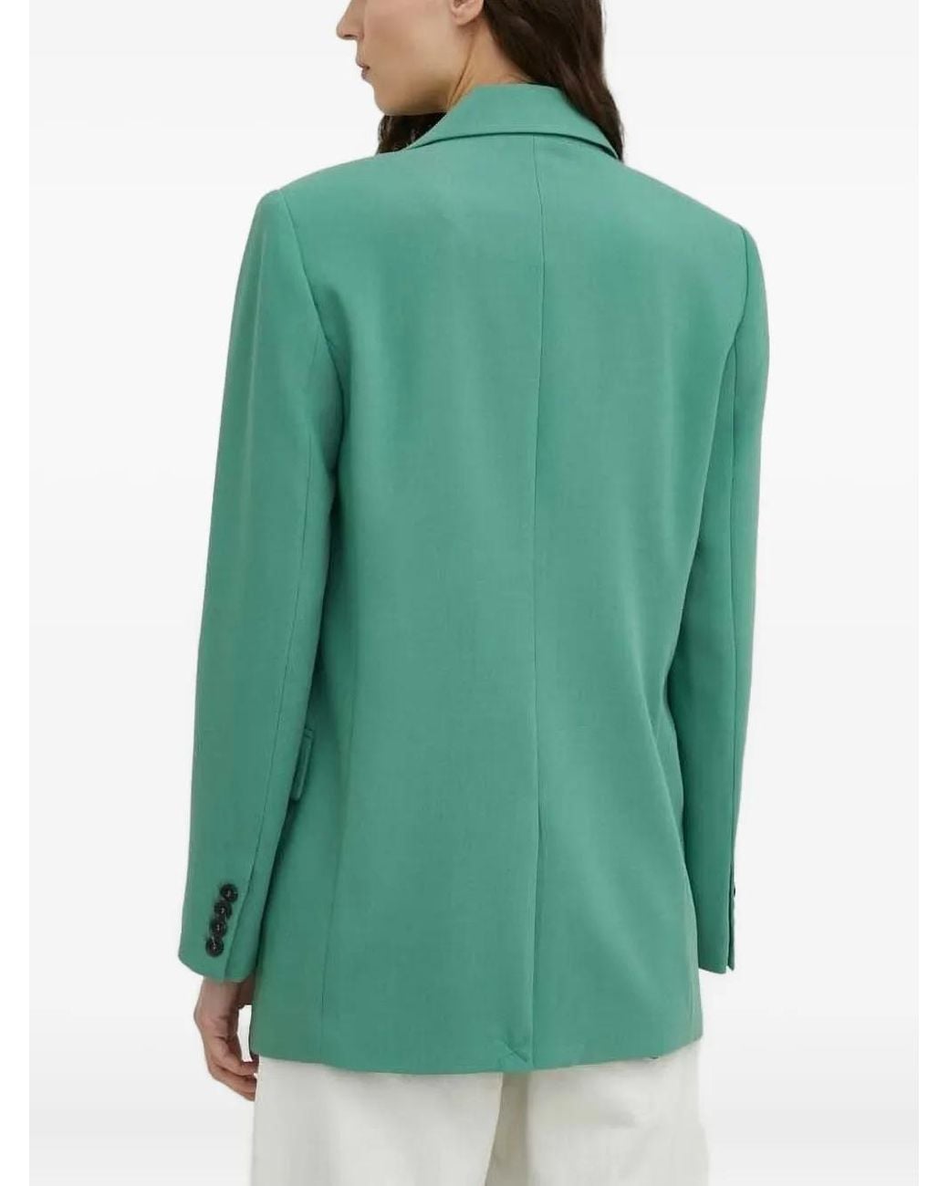Bruuns Bazaar Green Single-Breasted Button Blazer