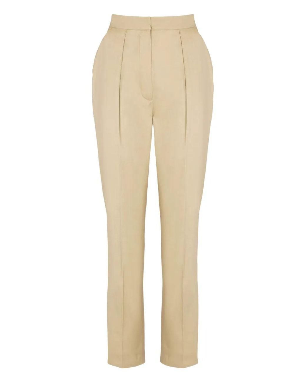 Balmain Natural Darted Tailored Trousers
