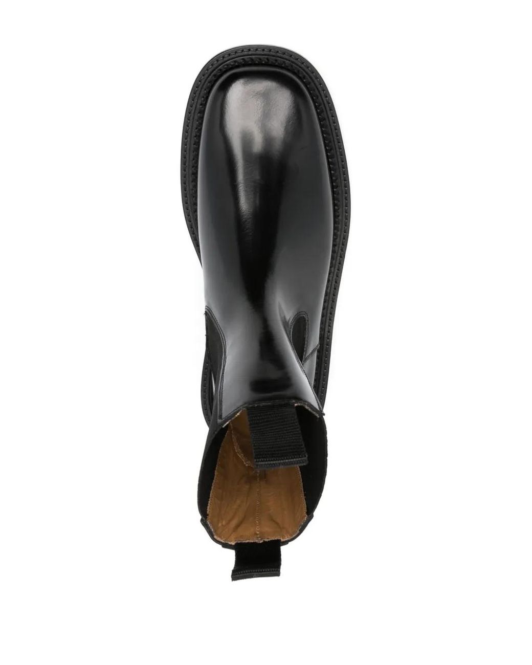 Toga Virilis Black Stud-Embellished Leather Ankle Boots for men