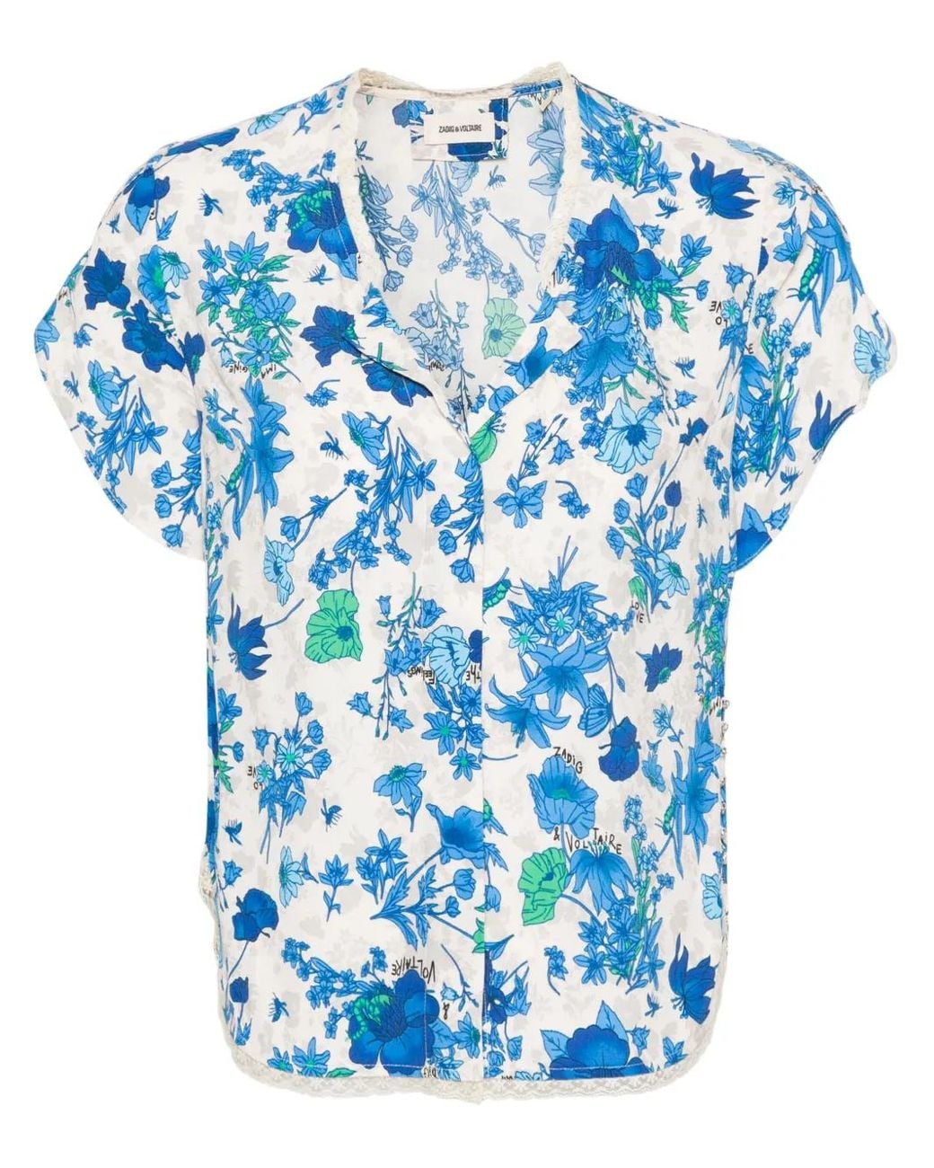 Zadig & Voltaire Blue Tiffiny Top