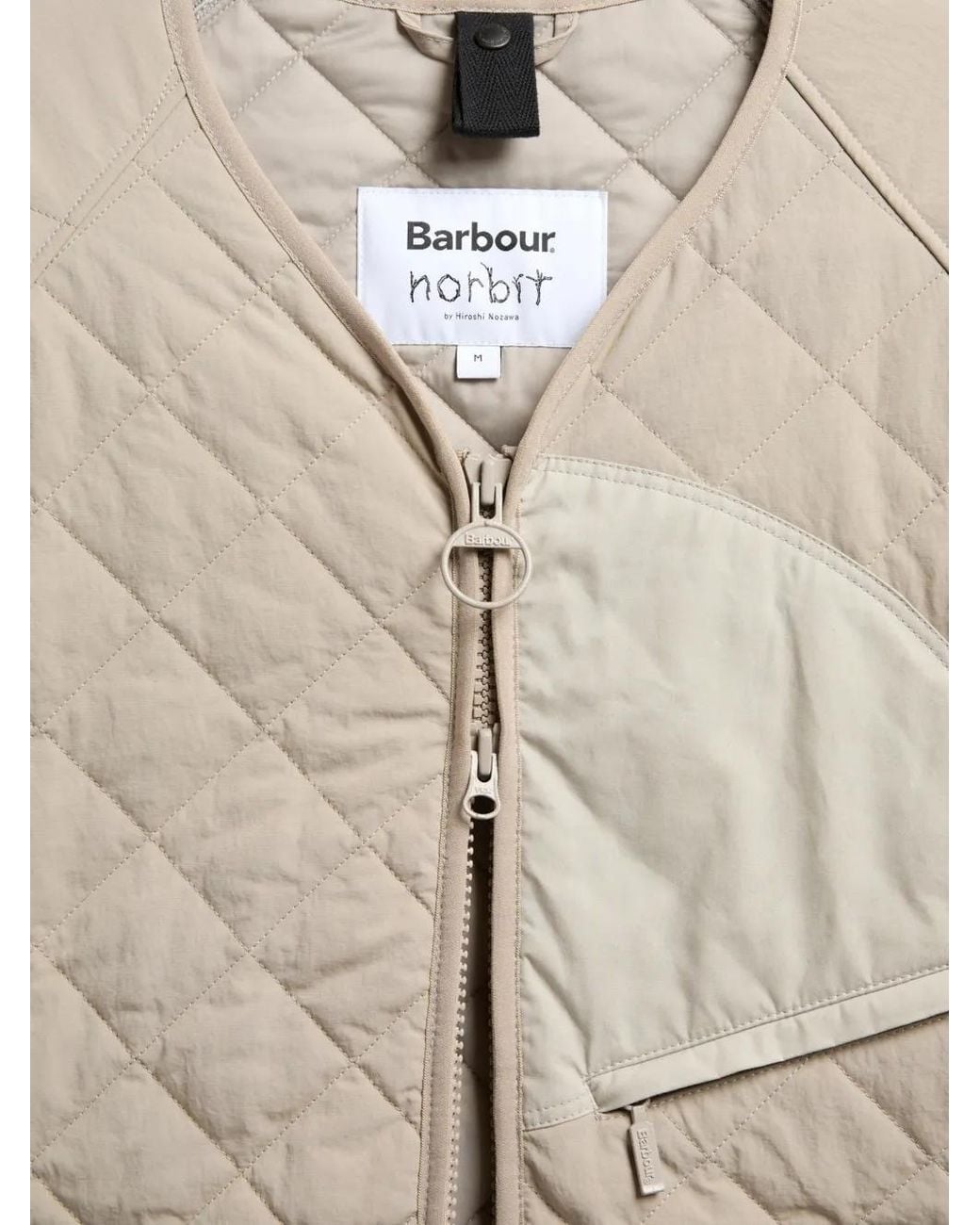 Barbour Natural Quilted Zip-Up Jacket for men