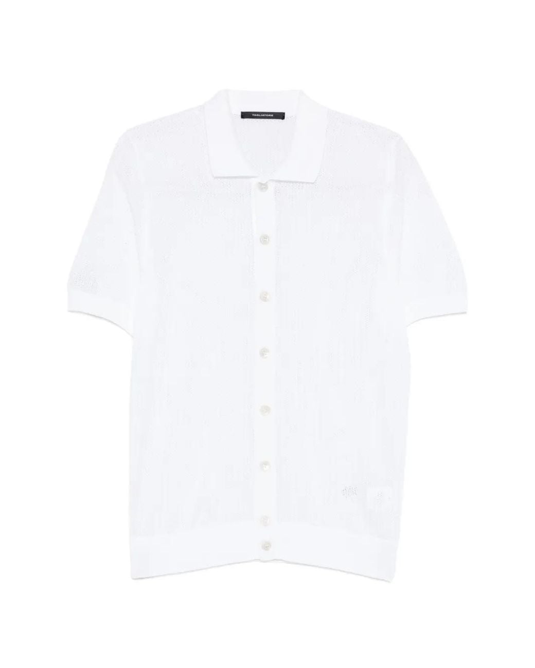 Tagliatore White Buttoned Shirt for men