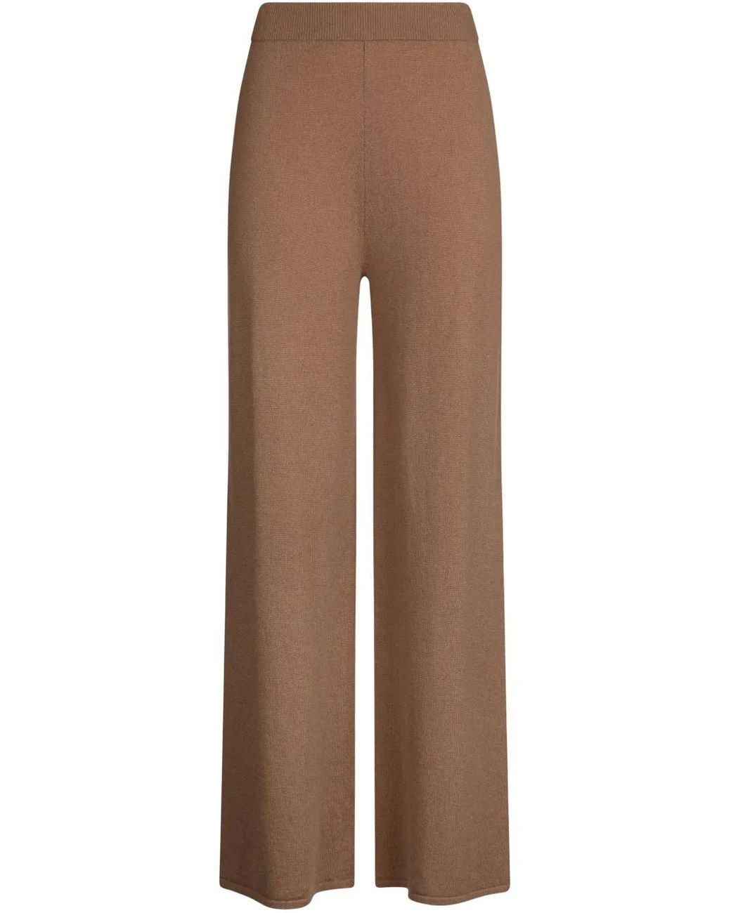 Liu Jo Brown Long Knitted Trousers