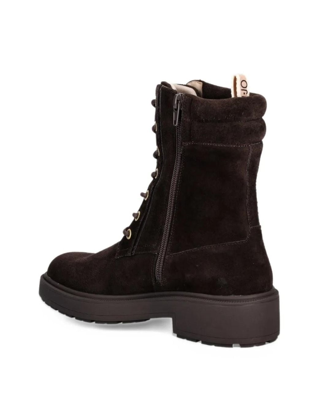 Liu Jo Brown Lace-Up Suede Boots