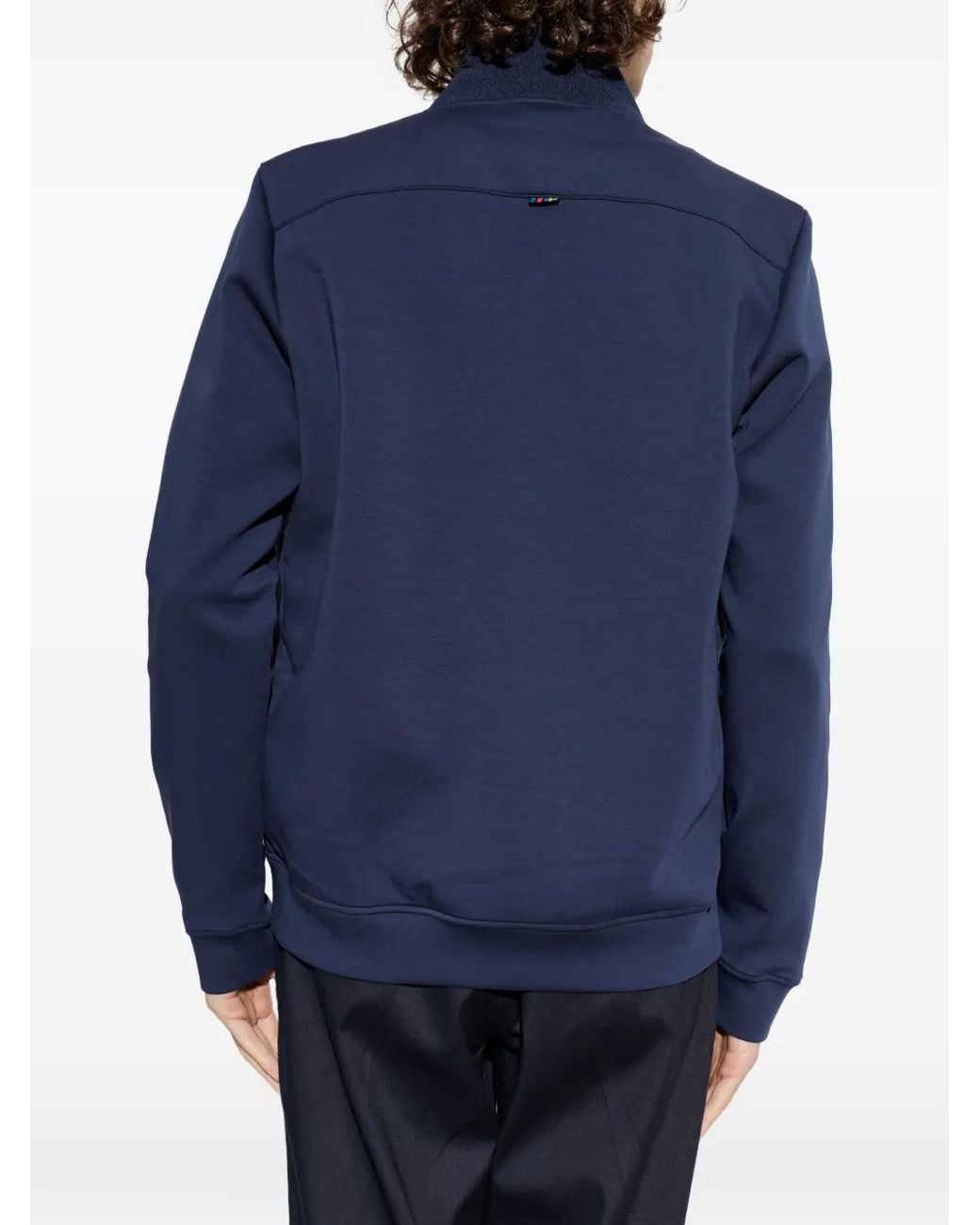 Paul Smith Blue Quilted Panel Jacket for men