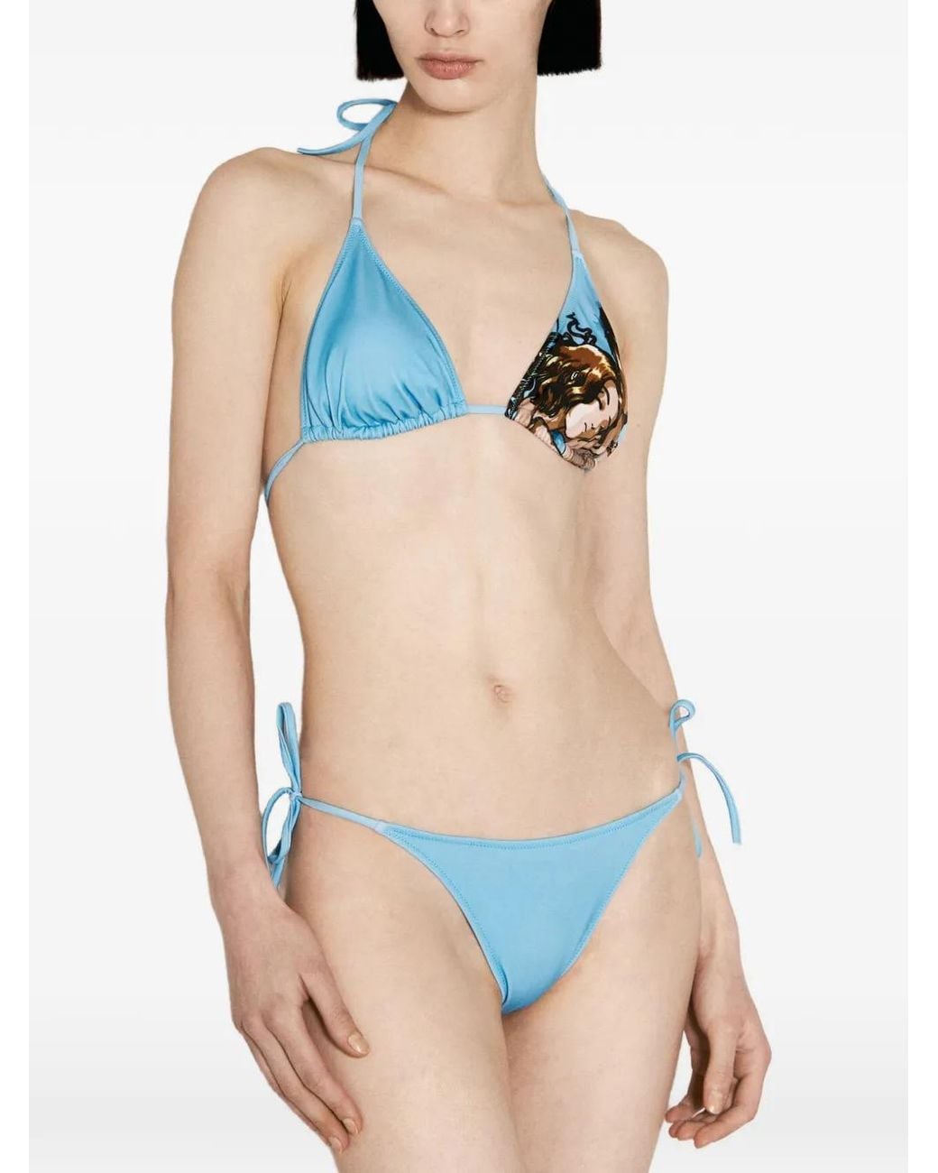 Vetements Blue Anime Bikini Top