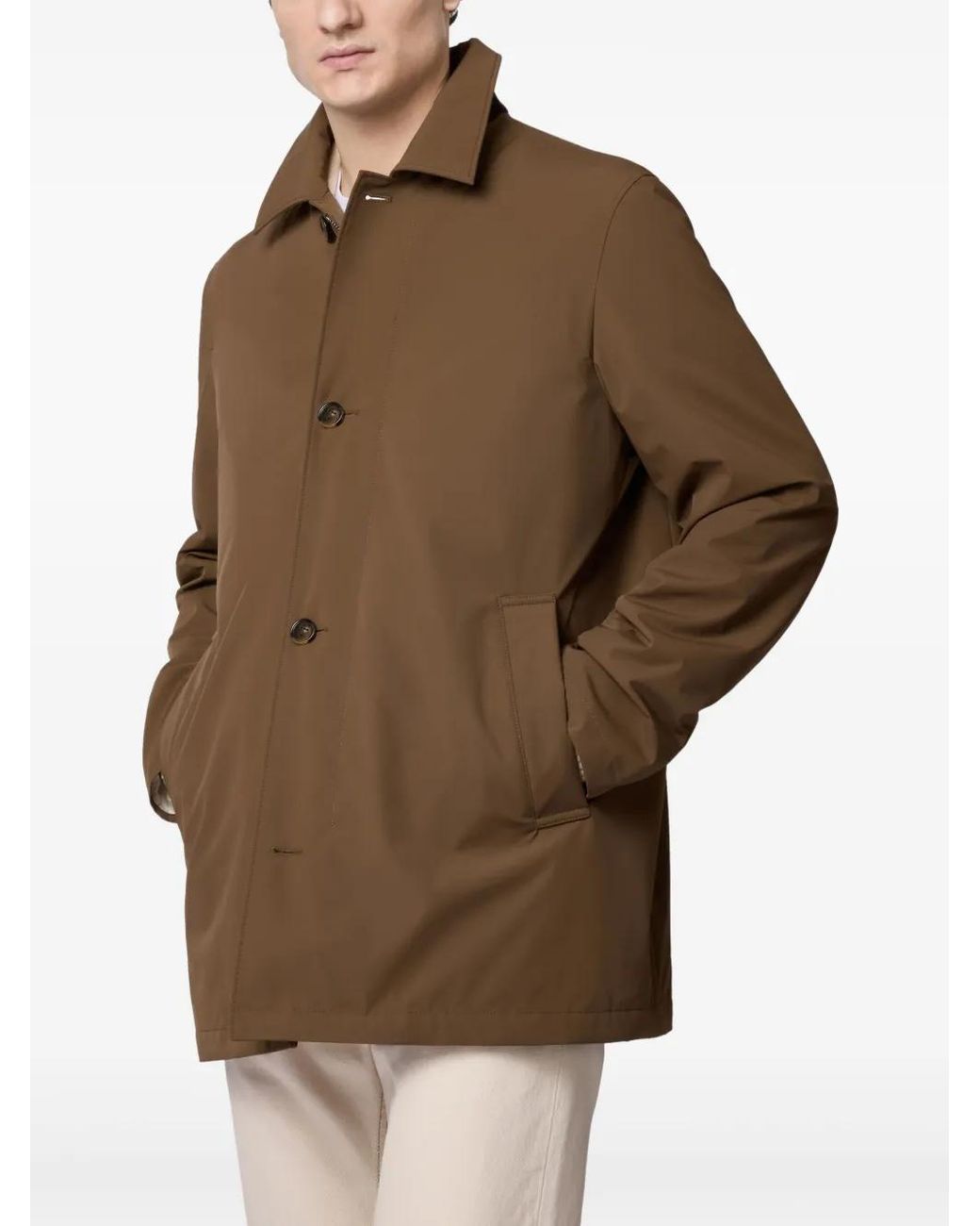 Tod's Brown Car Coat for men
