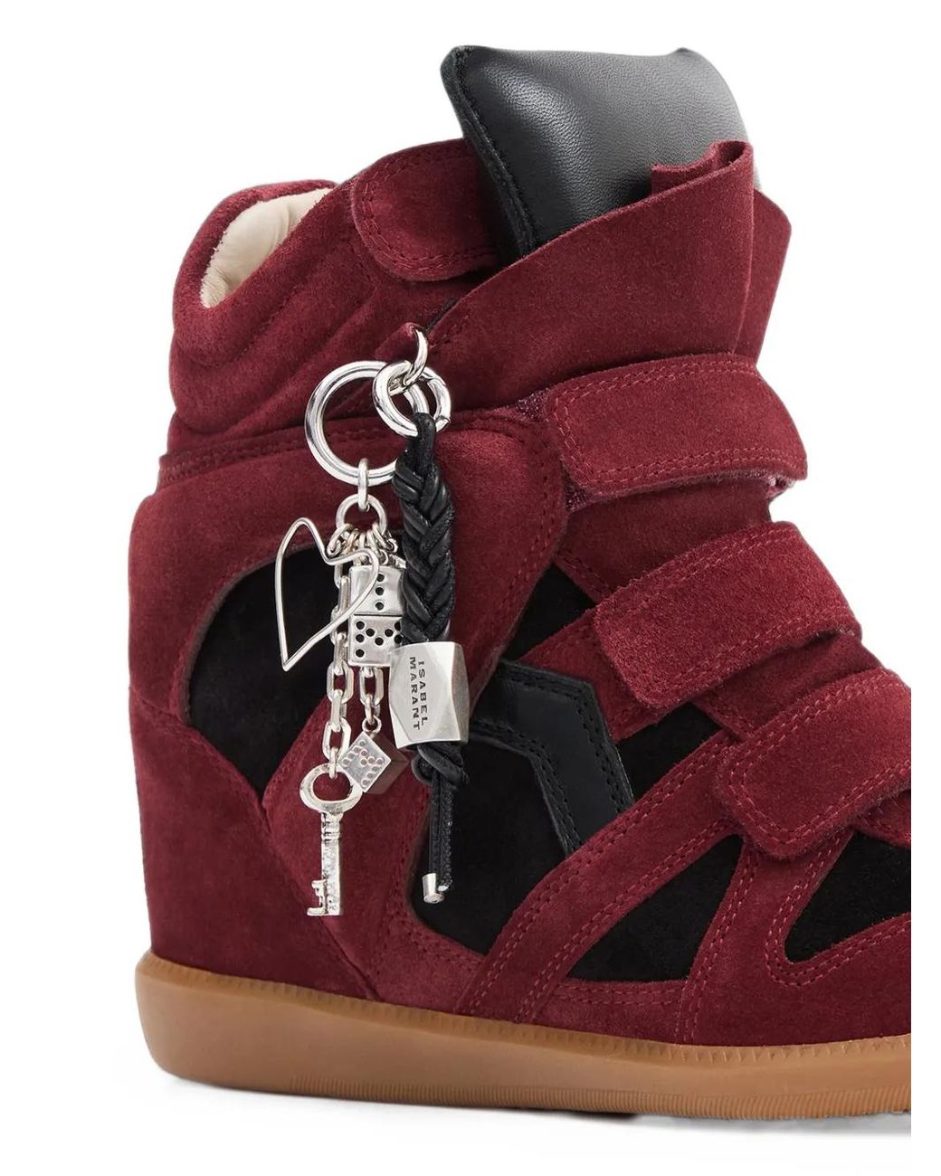 Isabel Marant Red Bekett Ring Sneakers