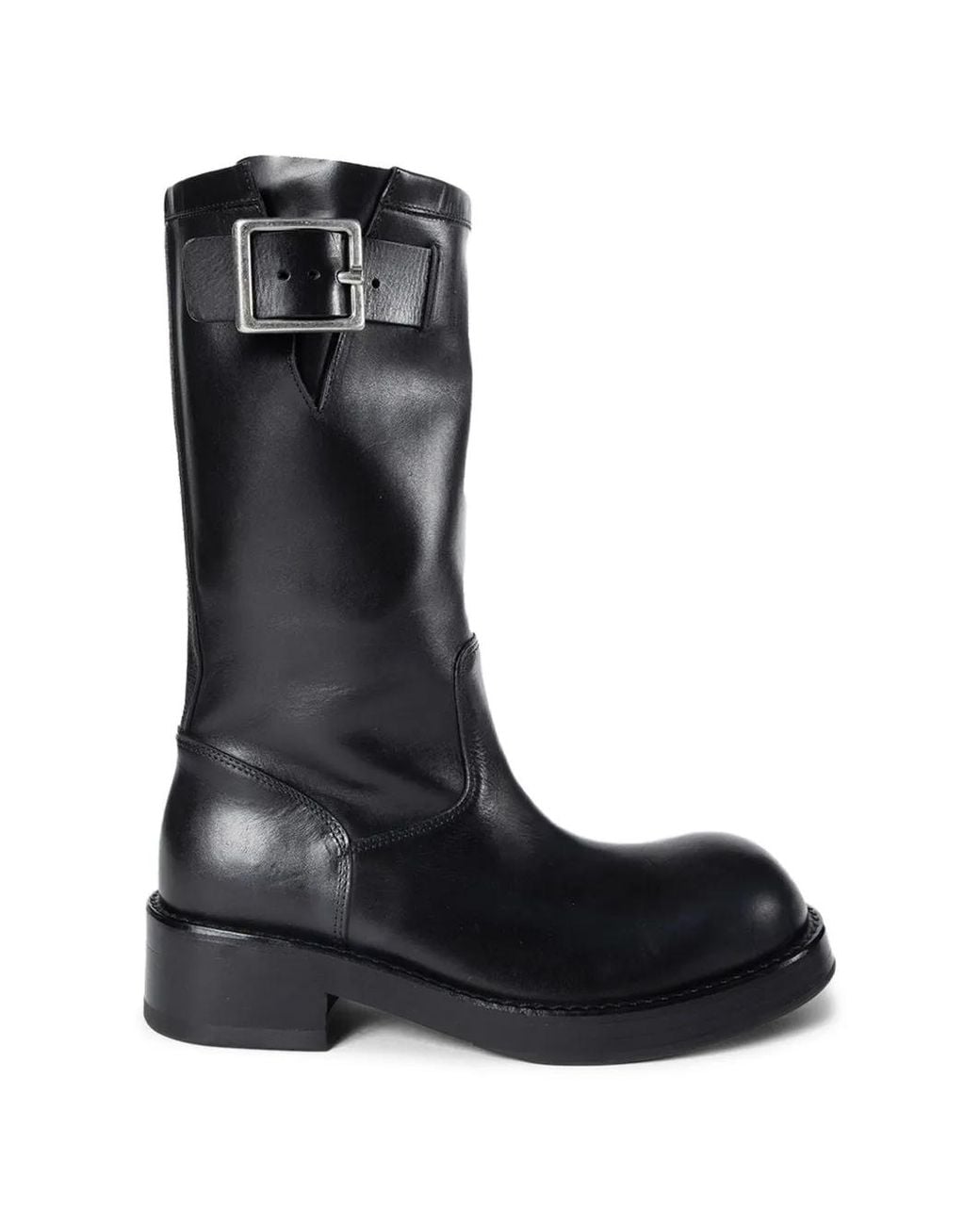 Ann Demeulemeester Black Neldor Engineer Boots for men