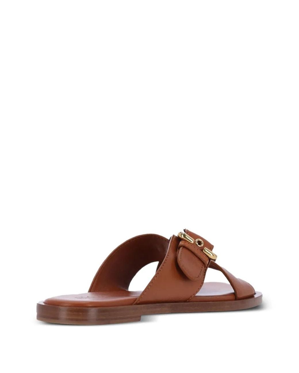 Chloé Brown Nil Leather Sandals