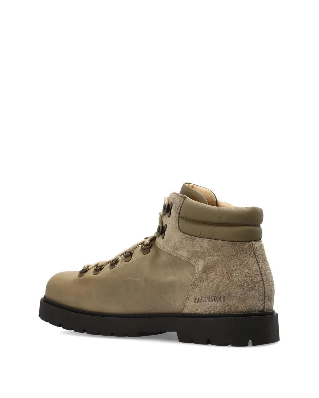 Birkenstock Brown Lace-Up Padded Collar Boots for men